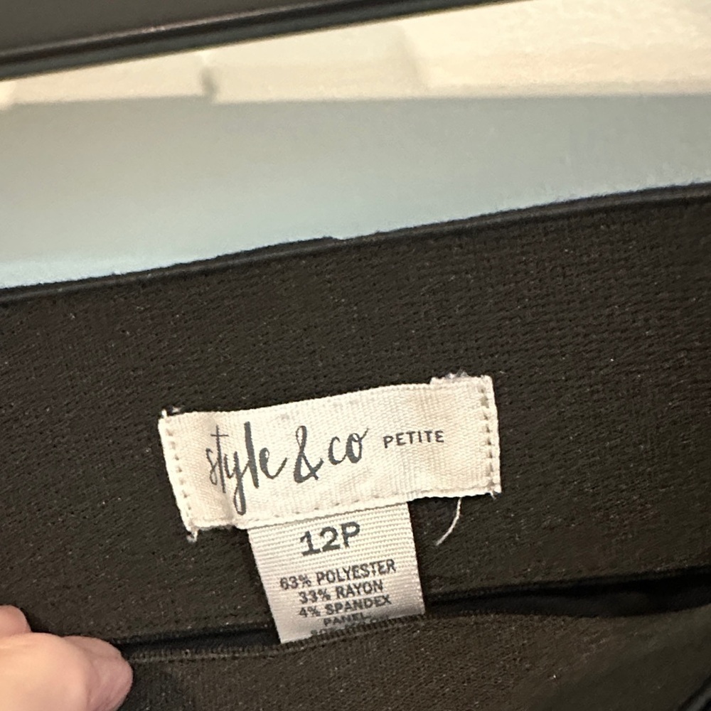 Style & Co. Petite Black Pants - Picture 2 of 3